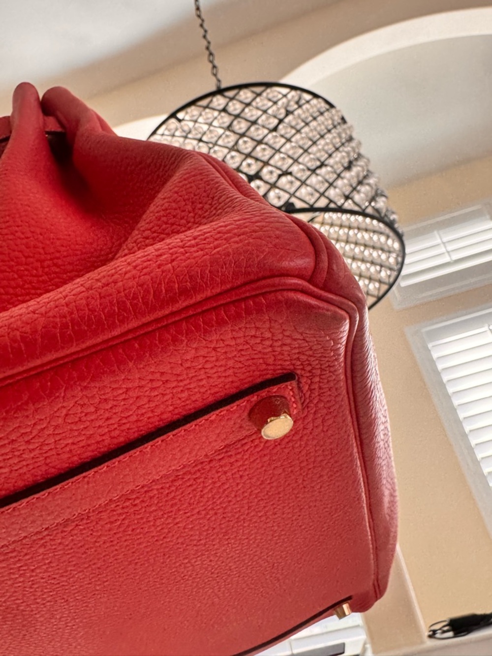 Hermes Birkin 35 clemence rouge pivoine 2015 - Picture 6 of 16